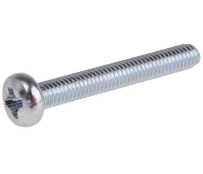 Product image for ZnPt steel cross pan head screw,M4x30mm