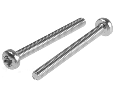 Product image for ZnPt steel cross pan head screw,M4x40mm