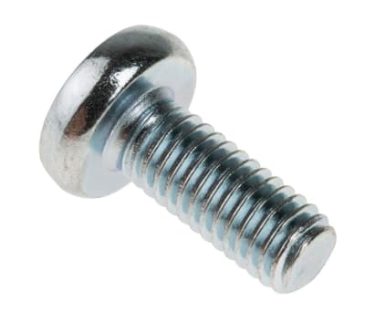 Product image for ZnPt steel cross pan head screw,M5x12mm