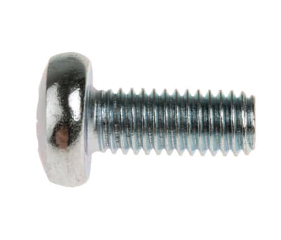 Product image for ZnPt steel cross pan head screw,M5x12mm