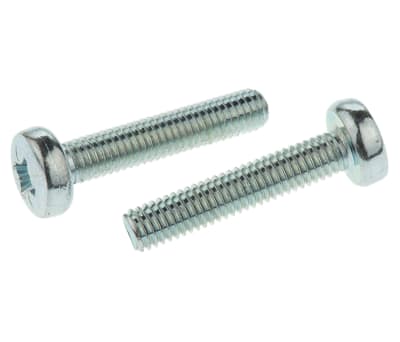 Product image for ZnPt steel cross pan head screw,M5x25mm