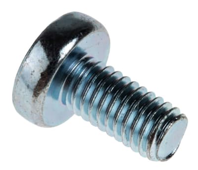 Product image for ZnPt steel cross pan head screw,M6x12mm