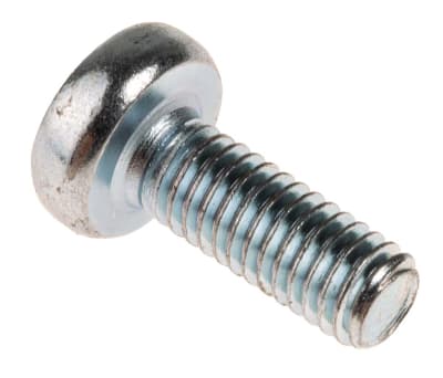 Product image for ZnPt steel cross pan head screw,M6x16mm