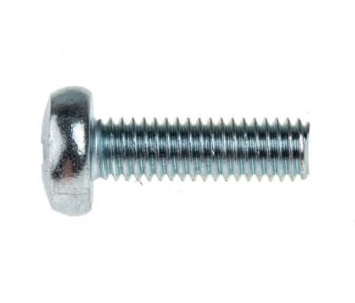 Product image for ZnPt steel cross pan head screw,M6x20mm