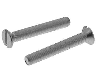 Product image for ZnPt steel slot csk head screw,M3x20mm