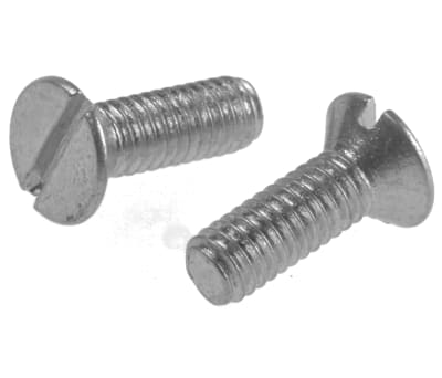 Product image for ZnPt steel slot csk head screw,M4x12mm