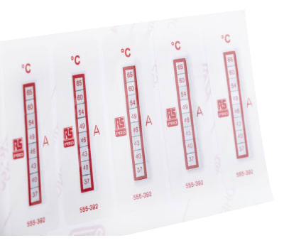 Product image for 8 LEVEL TEMP SENSITIVE LABEL,37-65DEGC