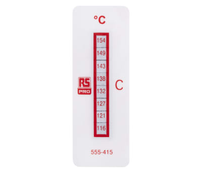 Product image for 8 level temp sensitive label,116-154degC