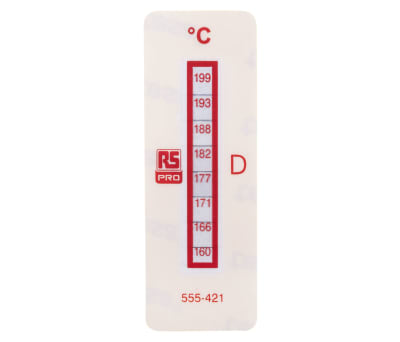 Product image for 8 level temp sensitive label,160-199degC