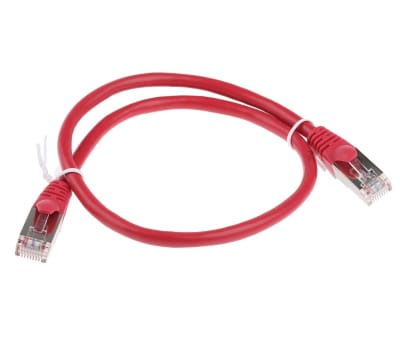 Product image for Patch cord Cat 5e FTP PVC 0.5m Red