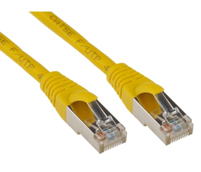 Product image for Patch cord Cat 5e FTP PVC 1m Yellow