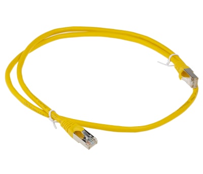 Product image for Patch cord Cat 5e FTP PVC 1m Yellow