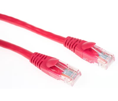 Product image for Patch cord Cat 5e UTP PVC 10m Red