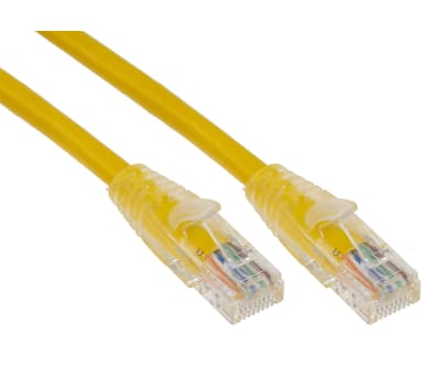 Product image for Patch cord Cat 5e UTP PVC 1m Yellow