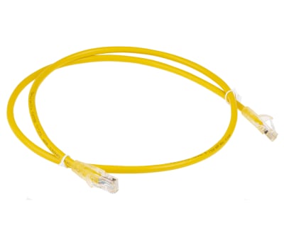 Product image for Patch cord Cat 5e UTP PVC 1m Yellow