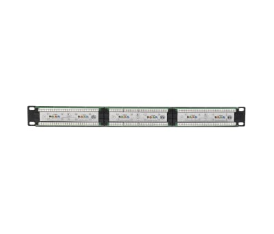 RS PRO Cat5e 24 Port RJ45 RJ Patch Panel STP 1U Black