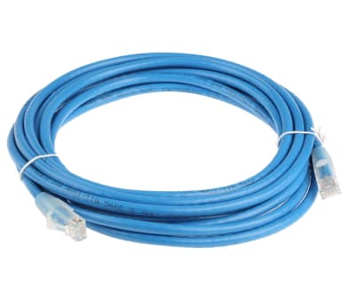 Product image for Patch cord Cat 6 UTP PVC 5m Blue