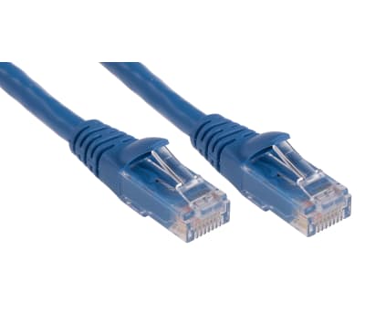 Product image for Patch cord Cat 6 UTP PVC 1m Blue