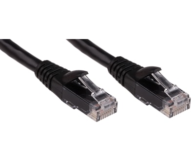 Product image for Patch cord Cat 6 UTP PVC 1m Black