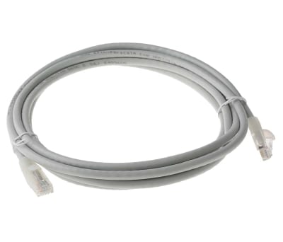 Product image for Patch cord Cat 6 UTP PVC 3m Grey