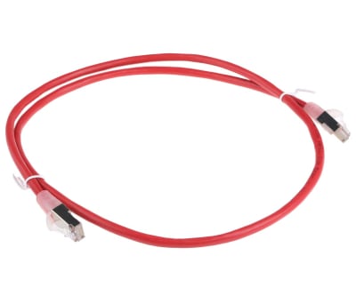 Product image for PATCH CORD CAT 5E FTP PVC 1M RED