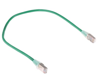 Product image for Patch cord Cat 5e FTP PVC 0.5m Green