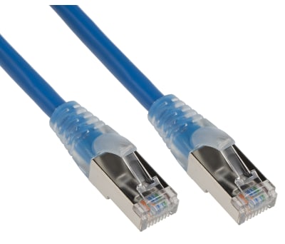 Product image for Patch cord Cat 5e FTP PVC 5m Blue