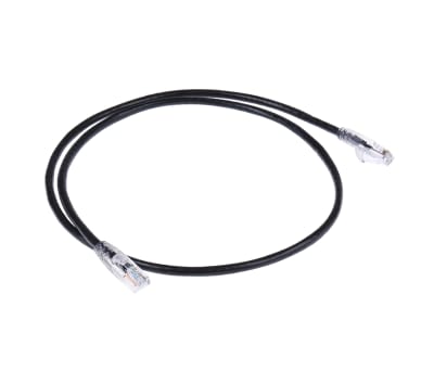 Product image for Patch cord Cat 5e UTP PVC 1m Black