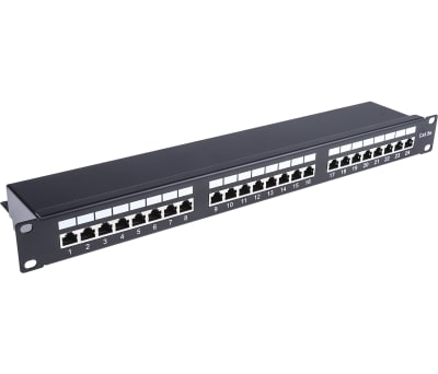 Product image for Cat 5e STP 24 port Shielded patch panel