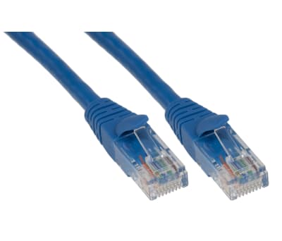 Product image for Patch cord Cat 5e UTP PVC 0.5m Blue