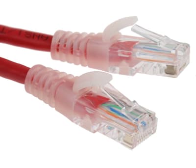 Product image for Patch cord Cat 5e UTP PVC 1m Red