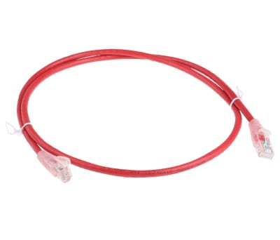 Product image for Patch cord Cat 5e UTP PVC 1m Red