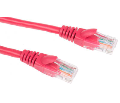 Product image for Patch cord Cat 5e UTP PVC 5m Red