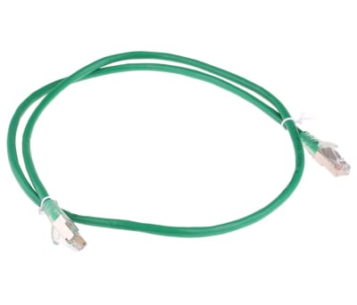 Product image for Patch cord Cat 5e FTP PVC 1m Green