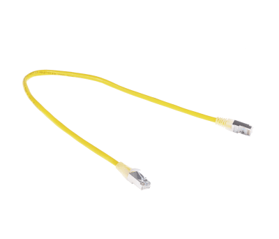 Product image for Patch cord Cat 5e FTP PVC 0.5m Yellow