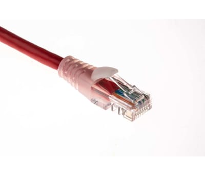 Product image for Patch cord Cat 5e UTP PVC 0.5m Red