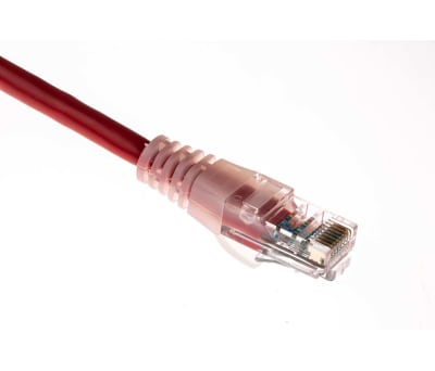 Product image for Patch cord Cat 5e UTP PVC 0.5m Red