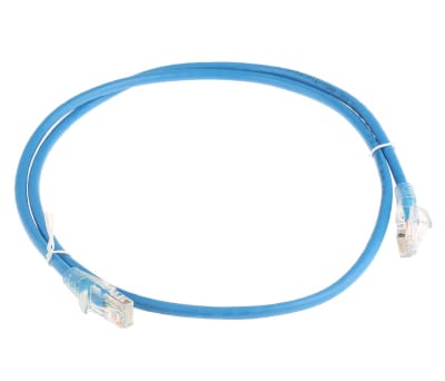 Product image for Patch cord Cat 5e UTP PVC 1m Blue