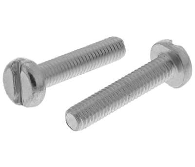 Product image for ZnPt steel slot pan head screw,M4x20mm