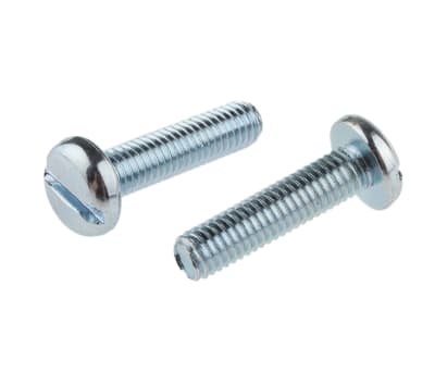 Product image for ZnPt steel slot pan head screw,M5x20mm