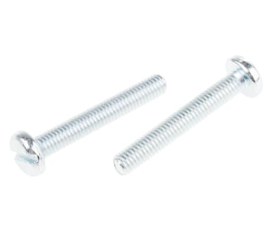 Product image for ZnPt steel slot pan head screw,M6x40mm