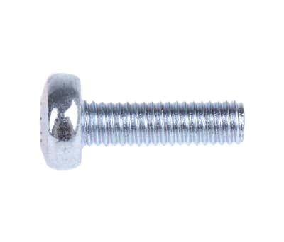 Product image for ZnPt steel cross pan head screw,M3x10mm