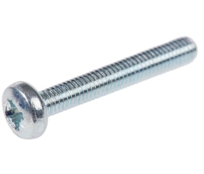 Product image for ZnPt steel cross pan head screw,M3x20mm