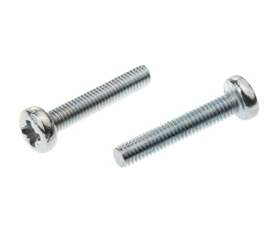 Product image for ZnPt steel cross panhead screw,M3.5x20mm