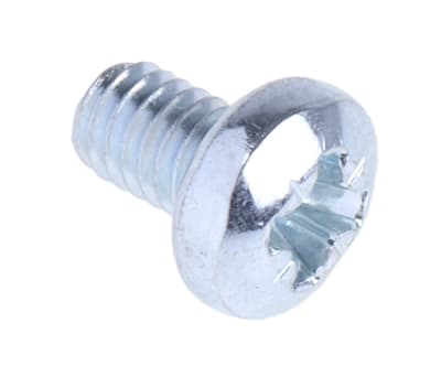 Product image for ZnPt steel cross pan head screw,M4x6mm