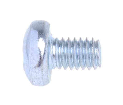 Product image for ZnPt steel cross pan head screw,M4x6mm