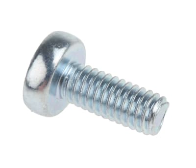 Product image for ZnPt steel cross pan head screw,M4x10mm