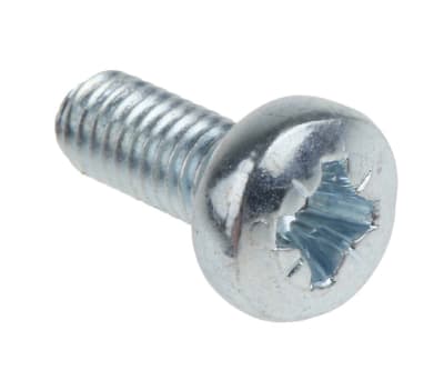 Product image for ZnPt steel cross pan head screw,M4x10mm