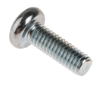 Product image for ZnPt steel cross pan head screw,M4x12mm