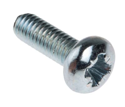 Product image for ZnPt steel cross pan head screw,M4x12mm